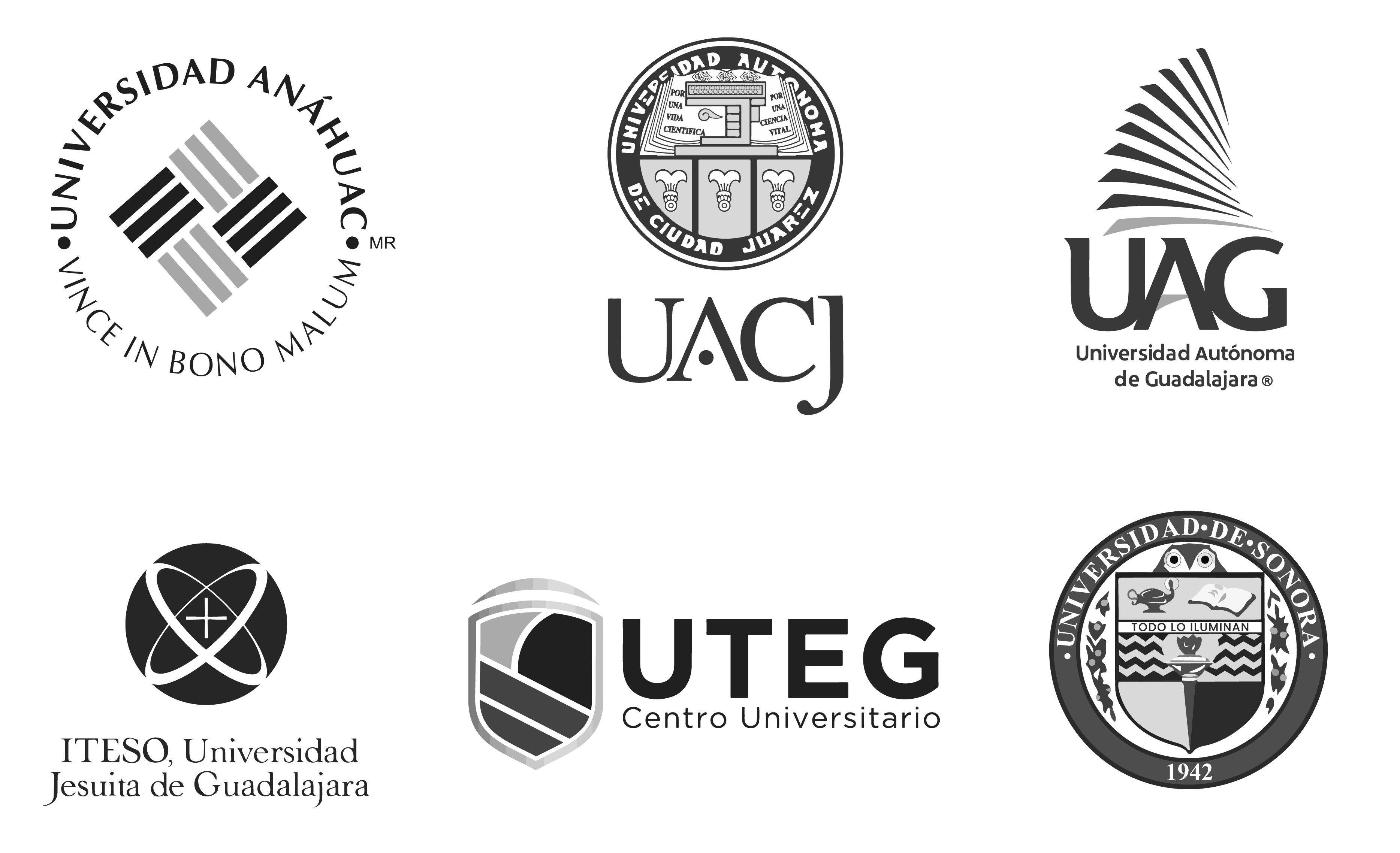 Logotipos de empresas pertenecientes a la industria de educación superior privada representados como historias de éxito en Guardia Consultores