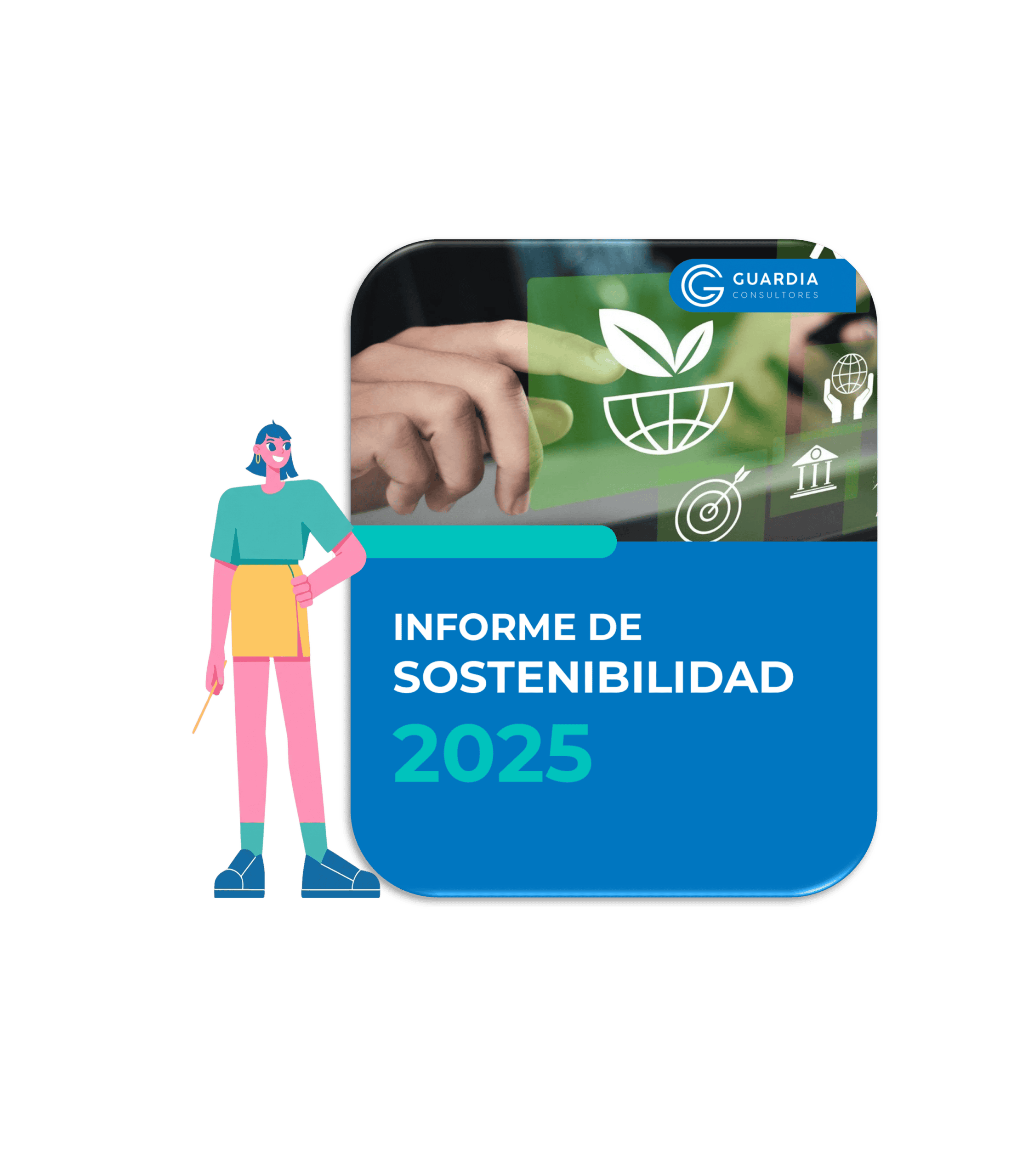 Portada del informe de sostenibilidad de Guardia Consultores